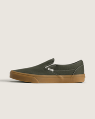 Men Vans Classic Slip-On Shoe in Gum Obsidian Fern Green