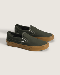 Men Vans Classic Slip-On Shoe in Gum Obsidian Fern Green