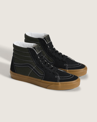 Men Vans Sk8-Hi Shoe in Gum Obsidian Fern Green