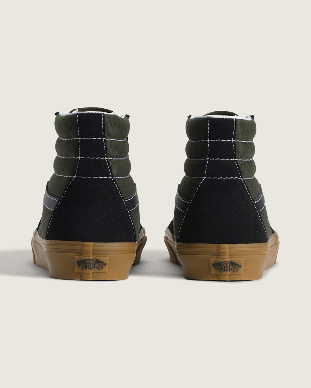 Men Vans Sk8-Hi Shoe in Gum Obsidian Fern Green