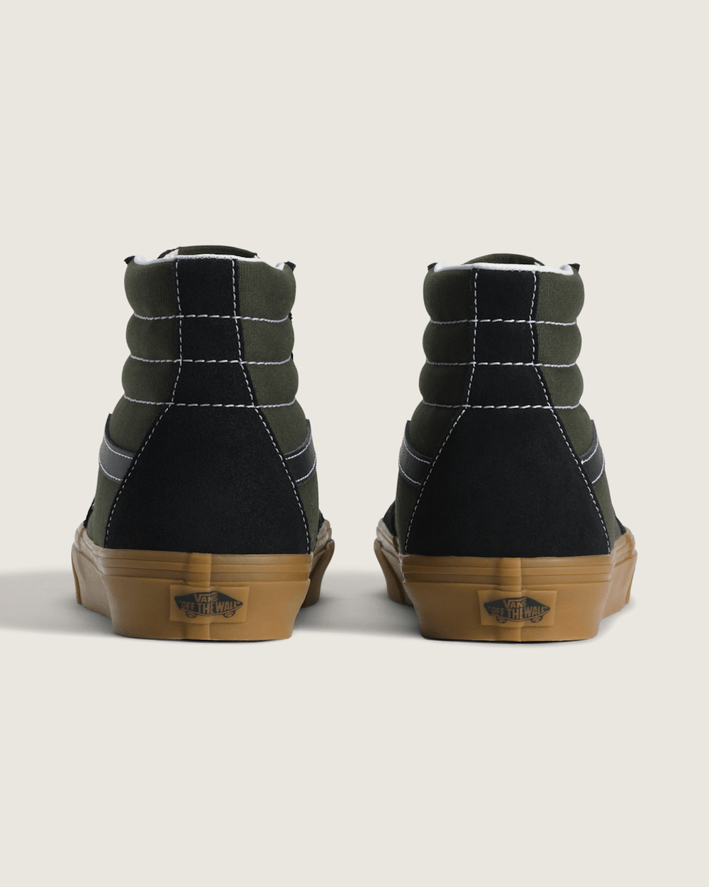 Men Vans Sk8-Hi Shoe in Gum Obsidian Fern Green