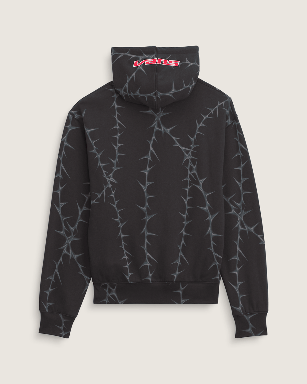 Men Vans Prickler Patch Zip Hoodie in Black