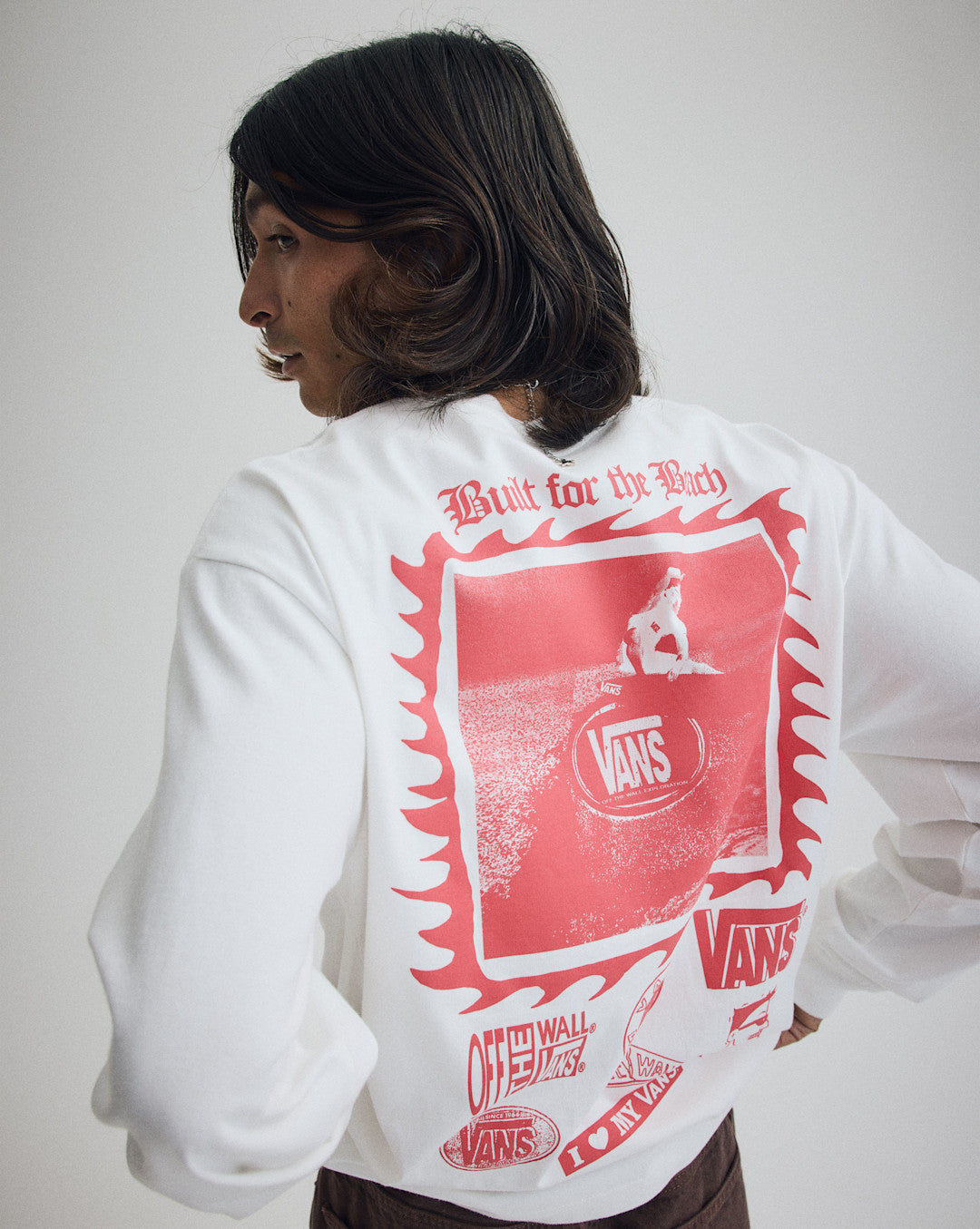 Men Vans I Need My Long Sleeve T-Shirt in White