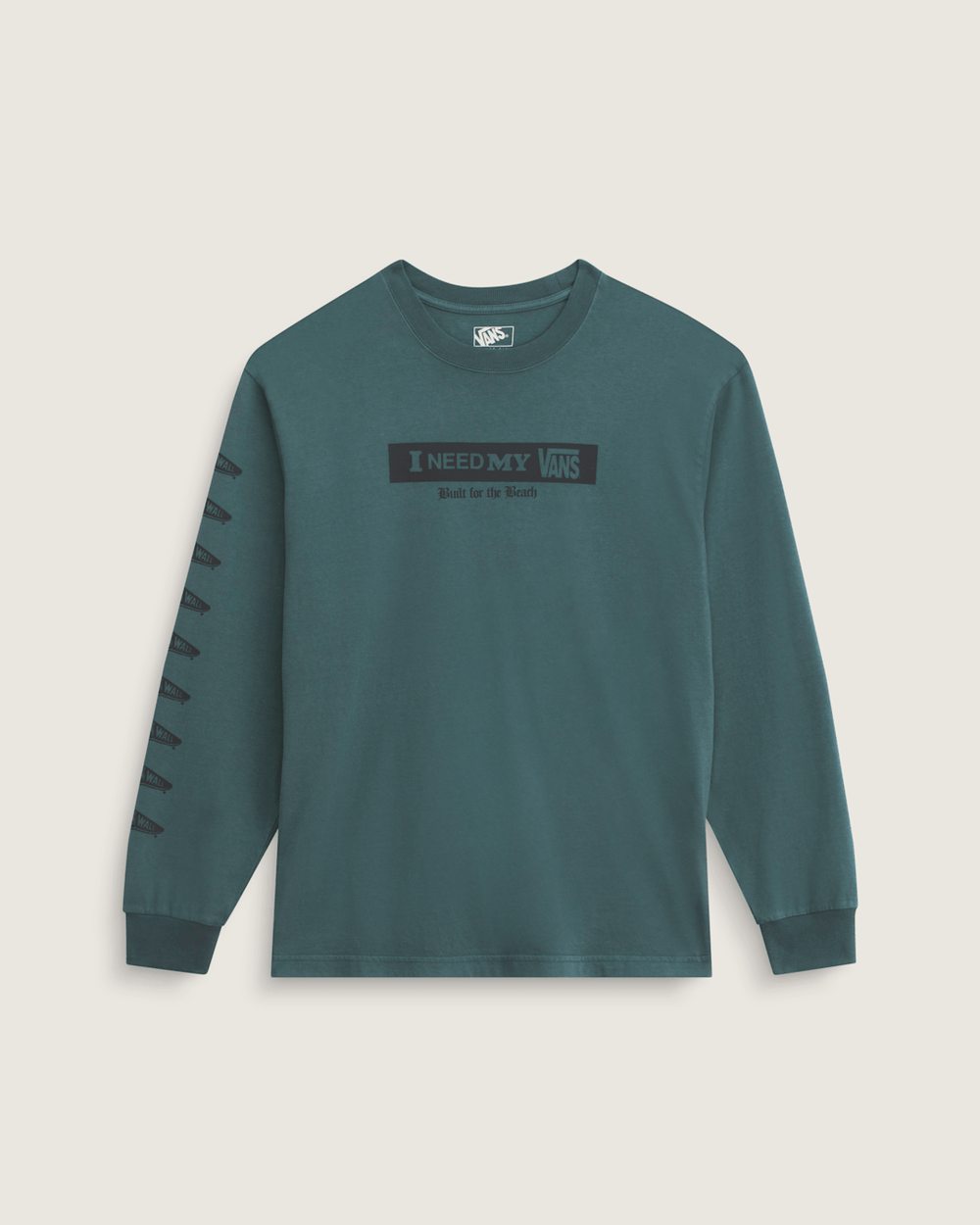 Men Vans I Need My Long Sleeve T-Shirt in Mossy Olive Green