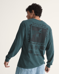 Men Vans I Need My Long Sleeve T-Shirt in Mossy Olive Green