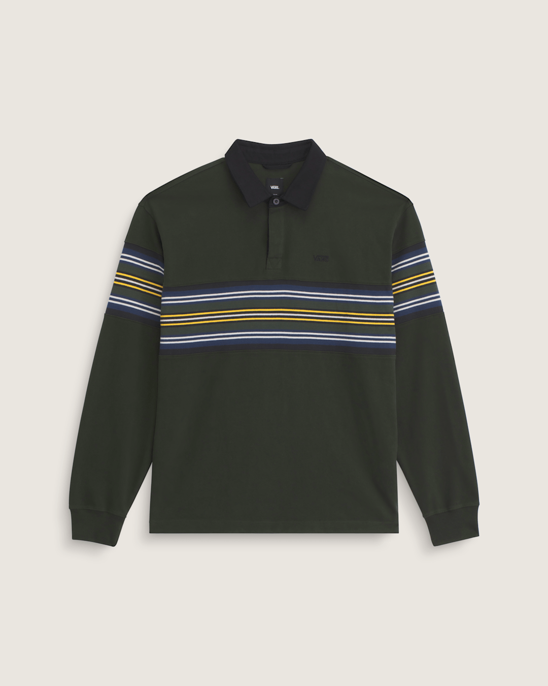 Men Vans Surge Rugby Long Sleeve Shirt in Dried Kelp Green