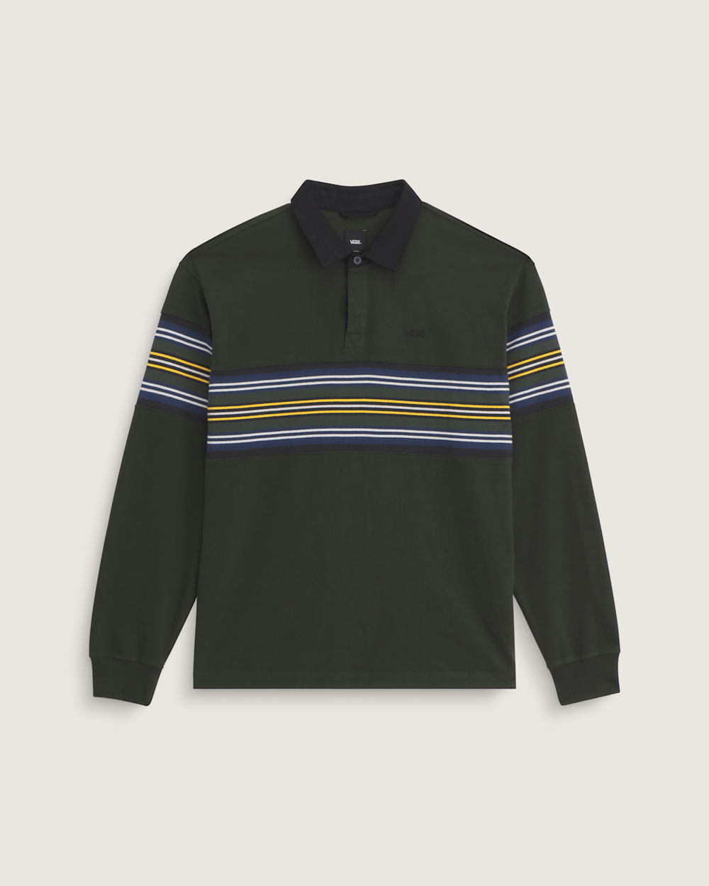 Men Vans Surge Rugby Long Sleeve Shirt in Dried Kelp Green