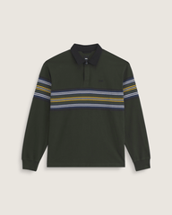 Men Vans Surge Rugby Long Sleeve Shirt in Dried Kelp Green