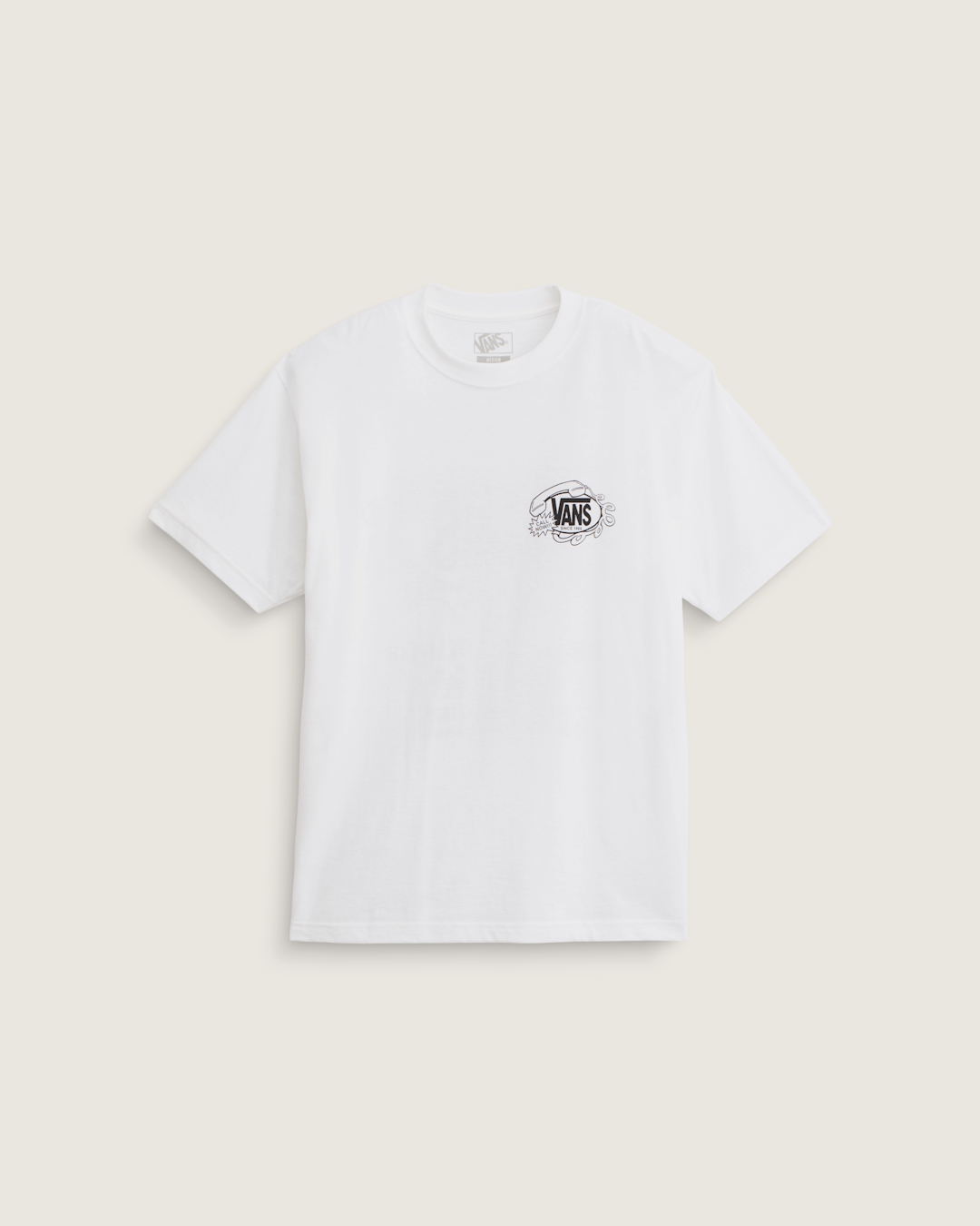 Men Vans Hot Lines T-Shirt in White