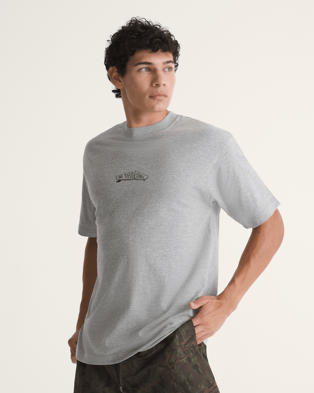 Men Vans Buckled T-Shirt in Athletic Heather Grey