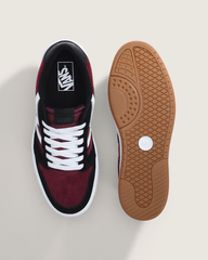 Men Vans Lowland 2.0 Shoe in Black / Port Red