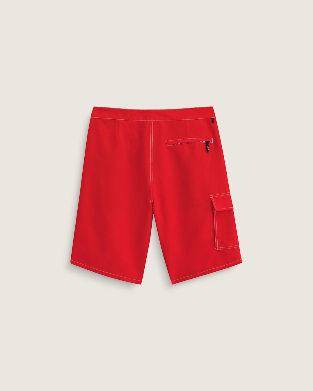 Men Vans Voyage Long Cargo Boardshorts in Racing Red