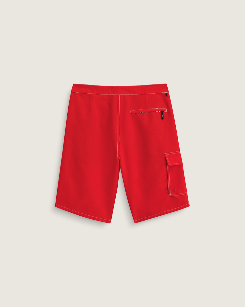 Men Vans Voyage Long Cargo Boardshorts in Racing Red