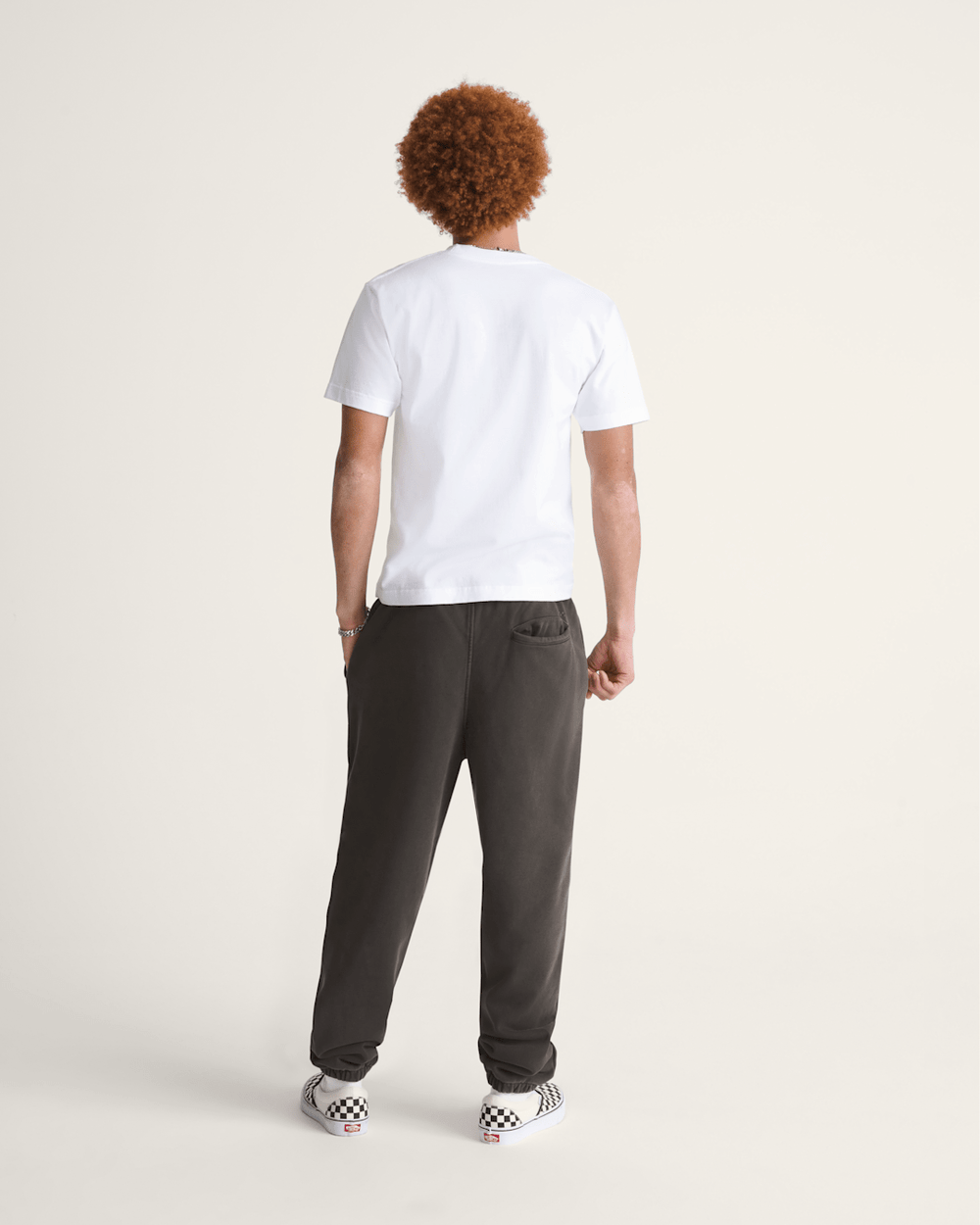 Men Vans Premium Fleece Sweat Pants in Faded Black
