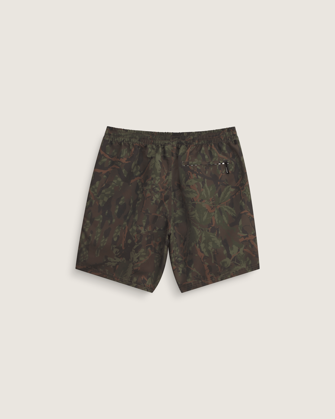 Men Vans Primary II Elastic Printed Boardshorts in Obsidian Fern Green