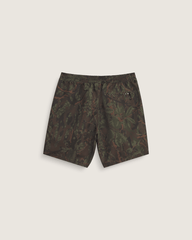Men Vans Primary II Elastic Printed Boardshorts in Obsidian Fern Green