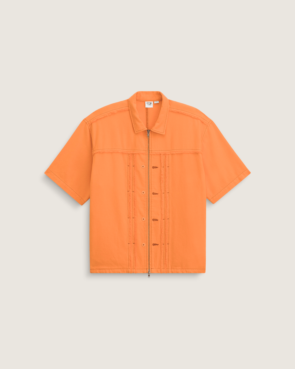 Men Vans OTW by Vans Double Edge Shirt in Sunset Orange