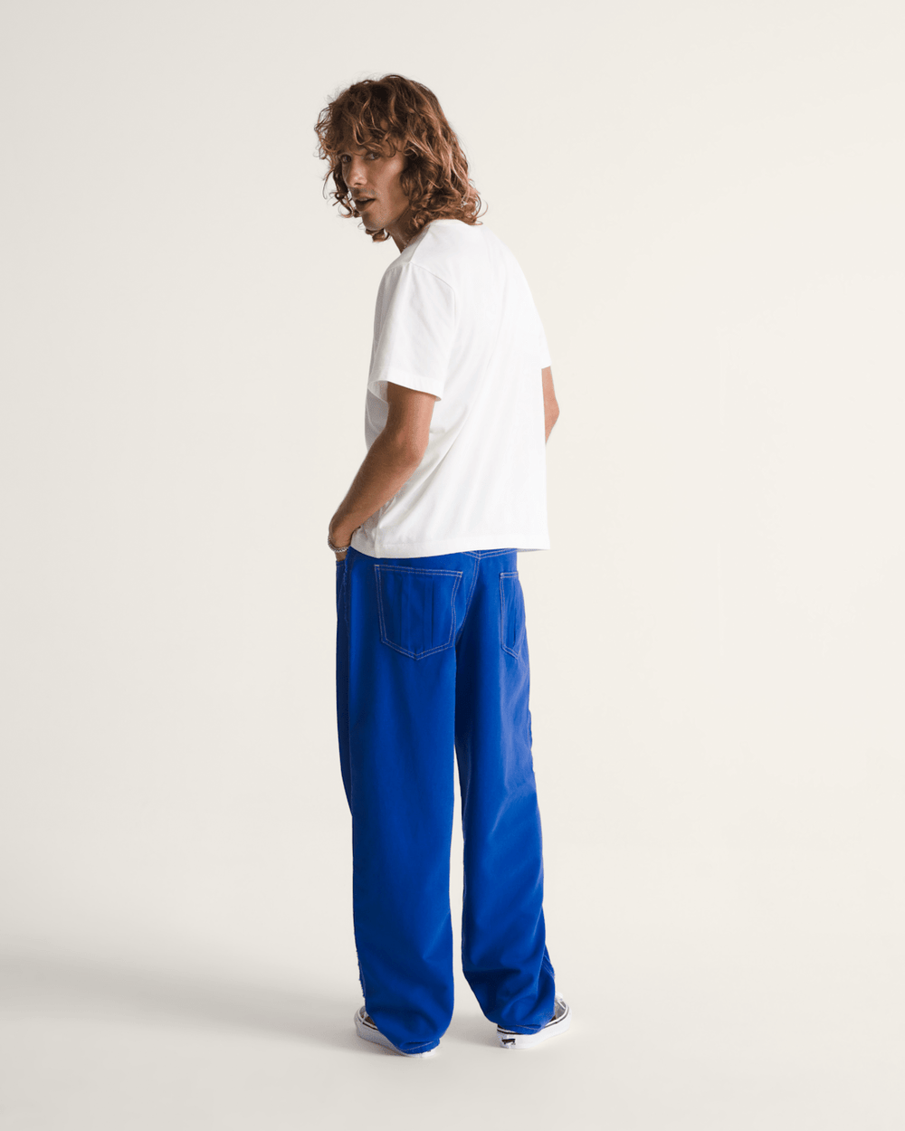 Men Vans OTW by Vans Oxford Five Pocket Pants in Royal Cobalt Blue