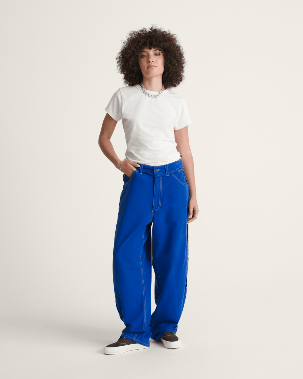Men Vans OTW by Vans Oxford Five Pocket Pants in Royal Cobalt Blue