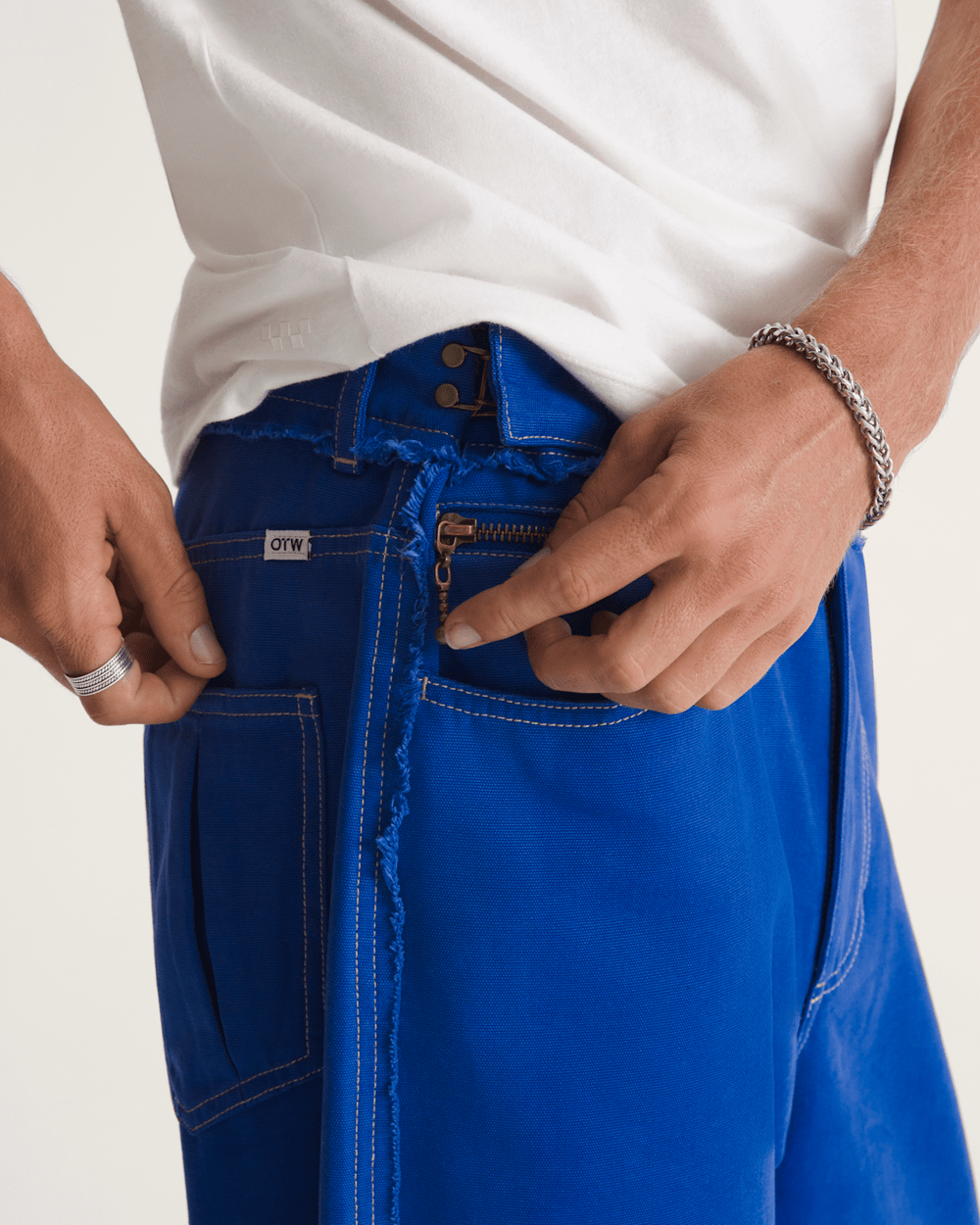 Men Vans OTW by Vans Oxford Five Pocket Pants in Royal Cobalt Blue
