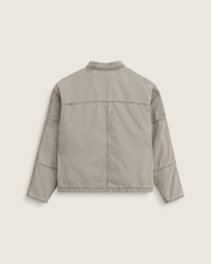 Men Vans Umber Pigment Canvas Jacket in Aluminum Grey
