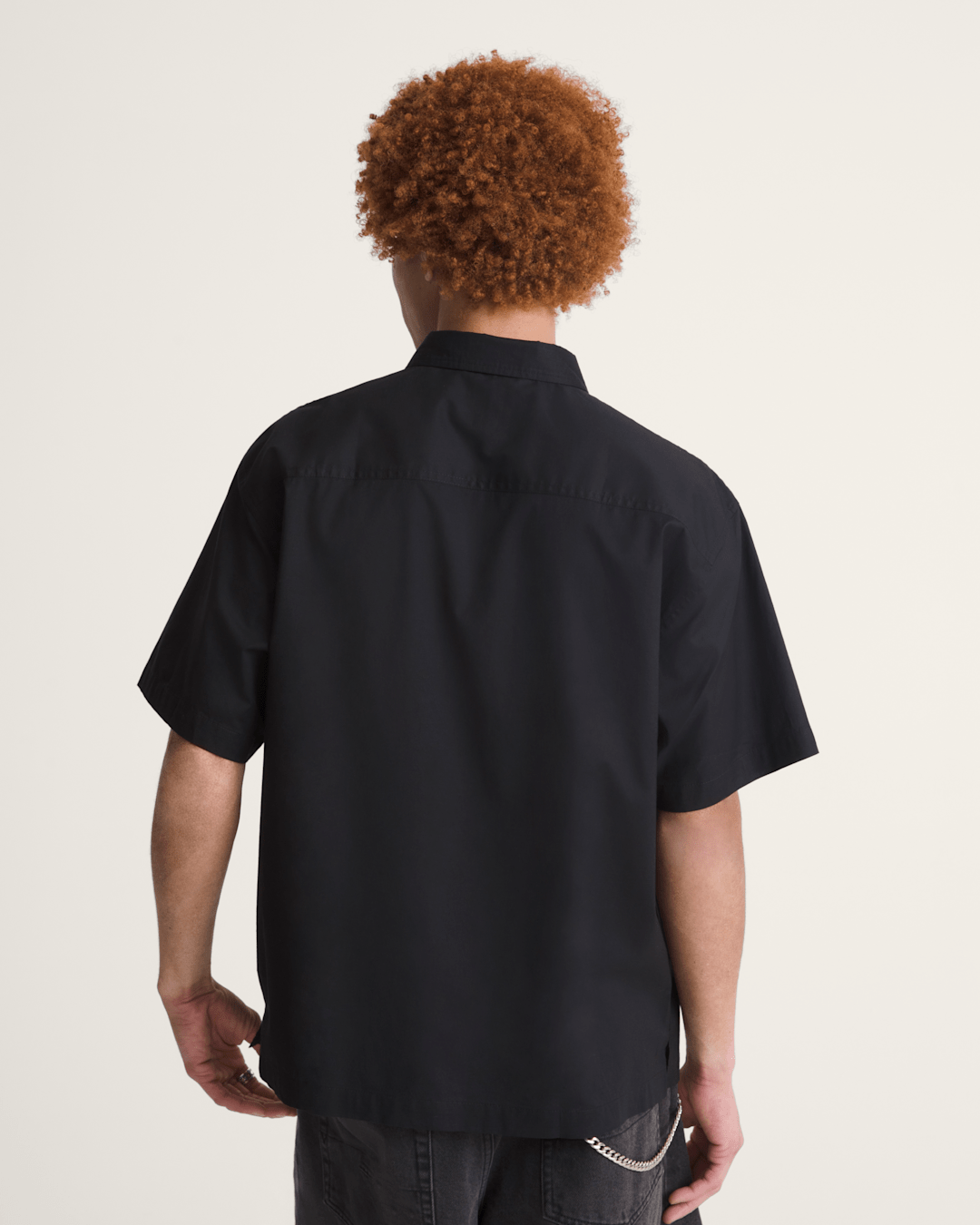 Men Vans Larkspur Solid Shirt in Black