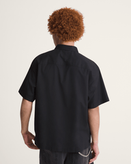 Men Vans Larkspur Solid Shirt in Black