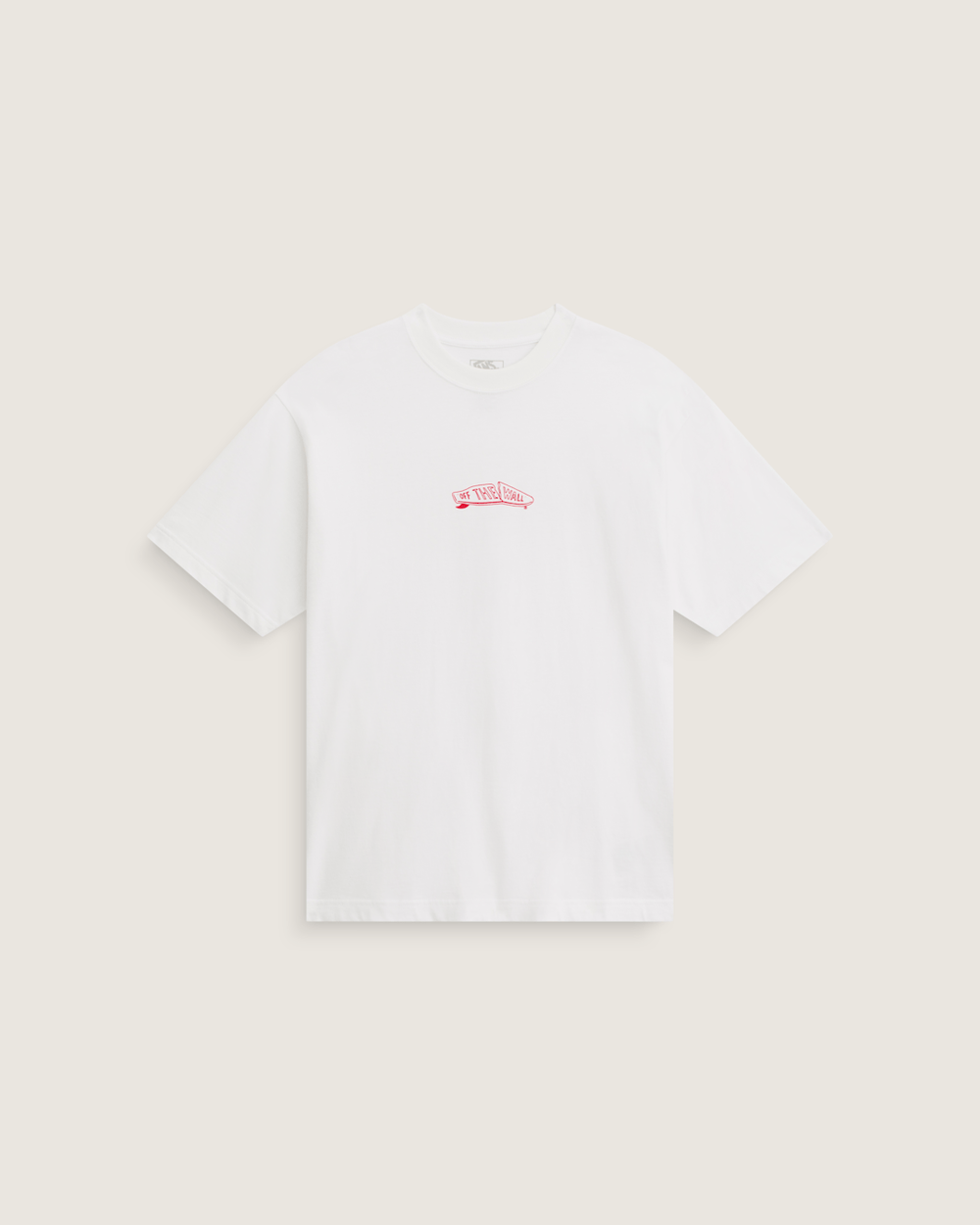 Men Vans Buckled T-Shirt in White