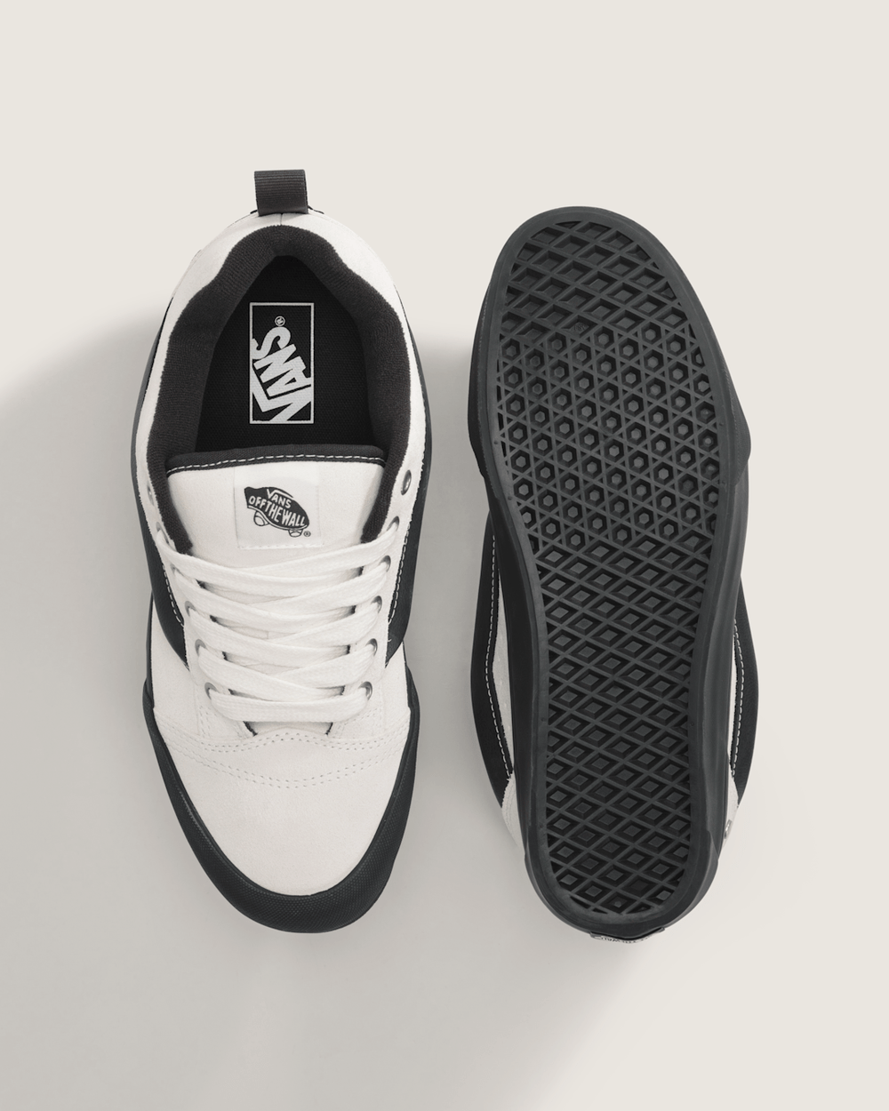 Men Vans Knu Skool Shoe in White