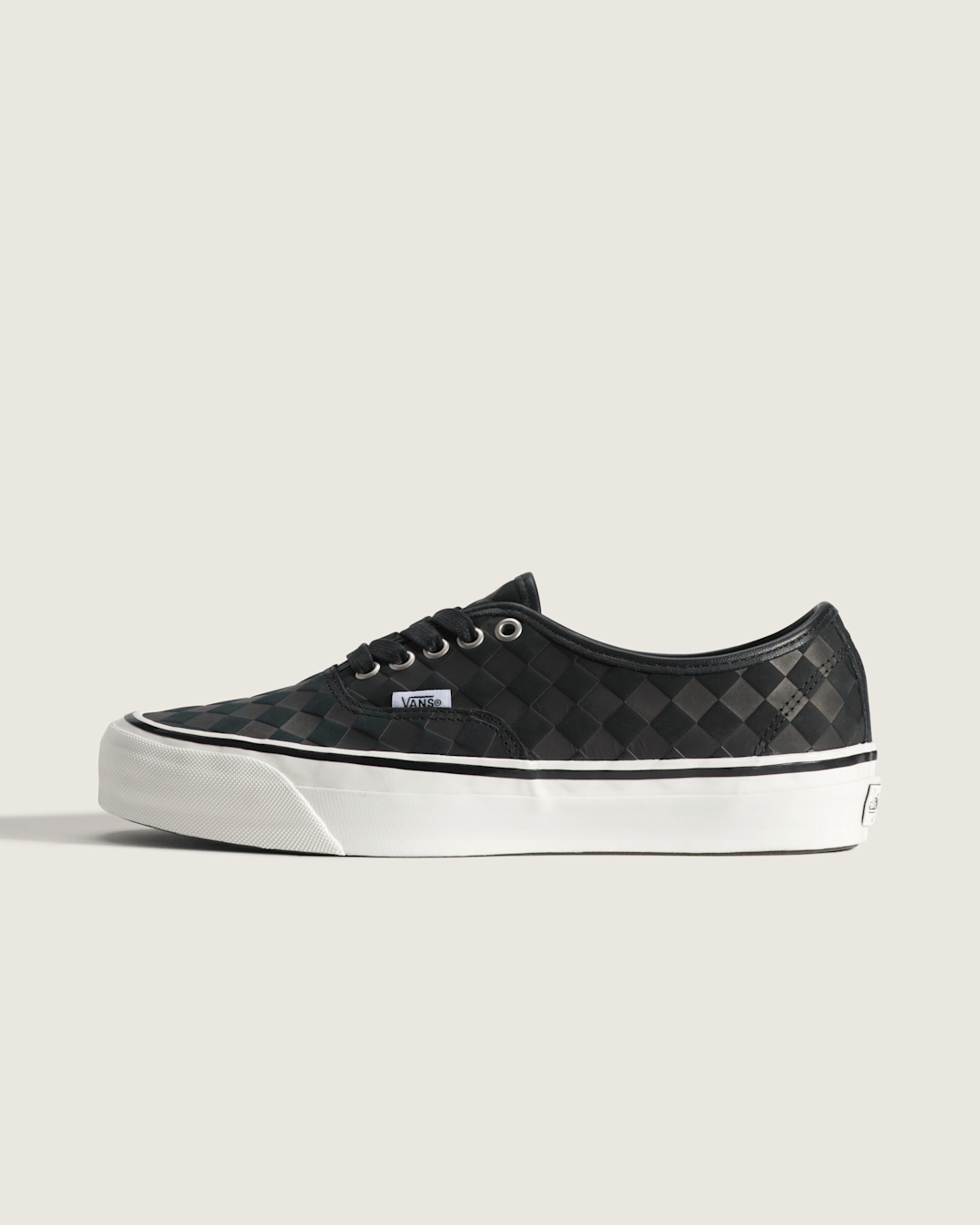 Men Vans Premium Authentic Shoe in Checkerboard Blackout