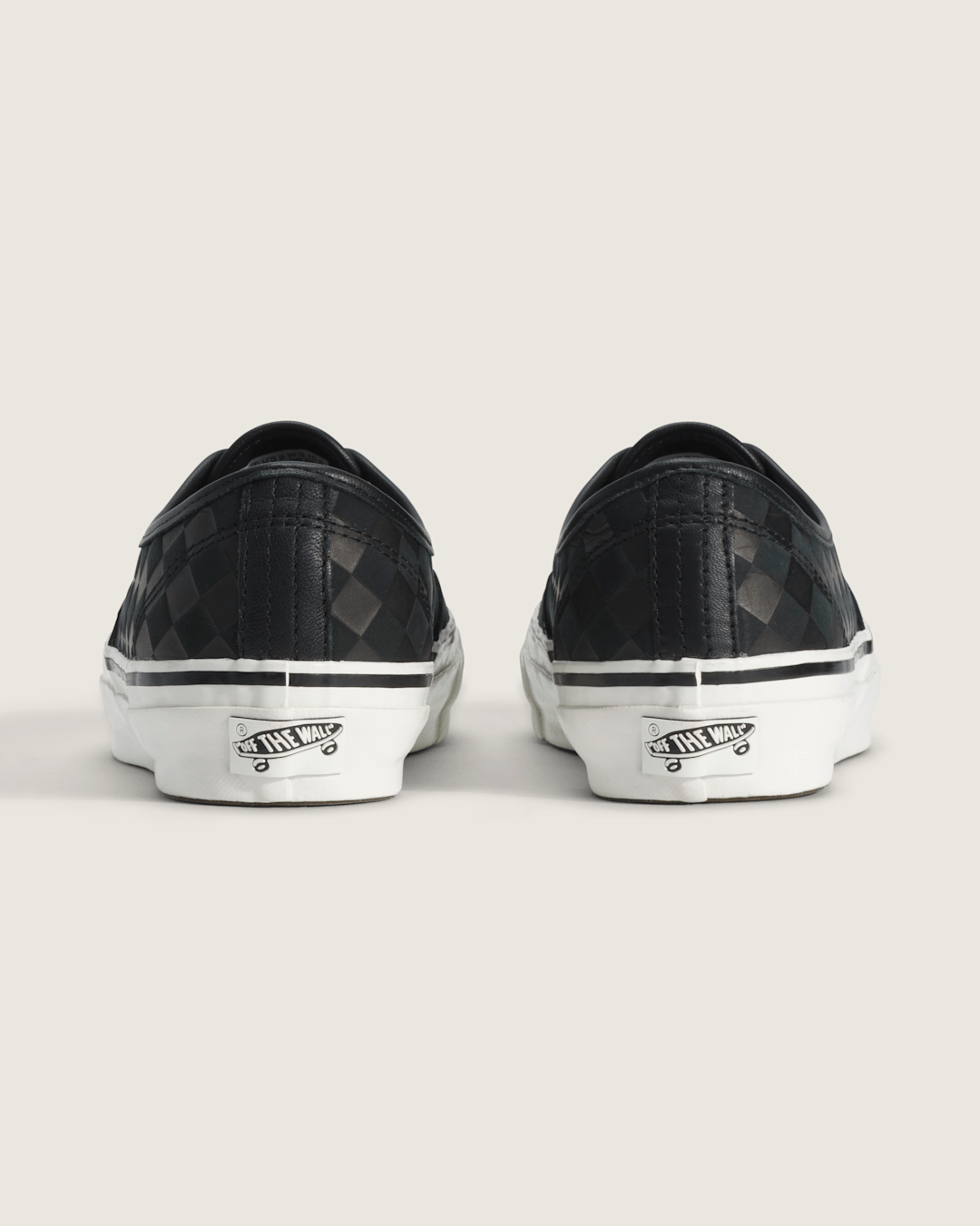 Men Vans Premium Authentic Shoe in Checkerboard Blackout
