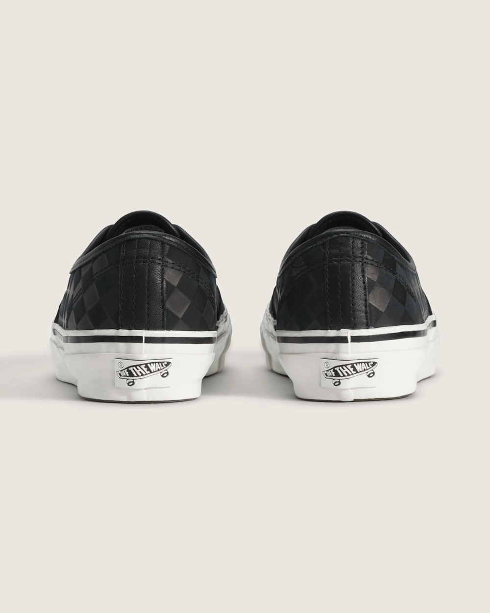 Men Vans Premium Authentic Shoe in Checkerboard Blackout