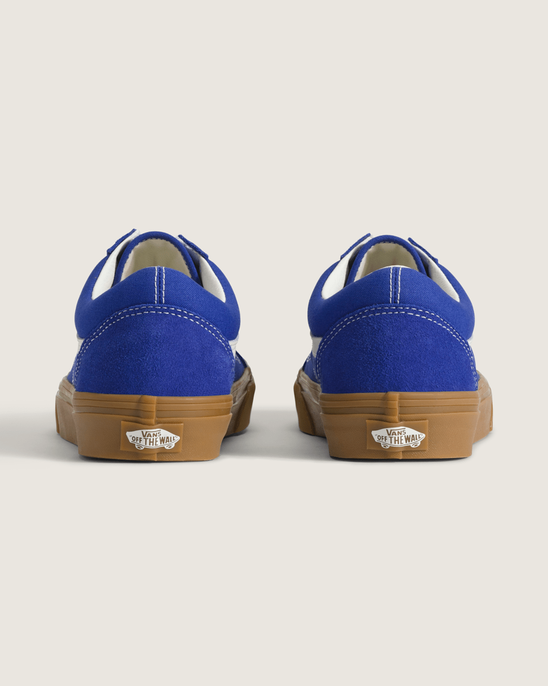 Men Vans Old Skool Shoe in Gum Royal Cobalt Blue