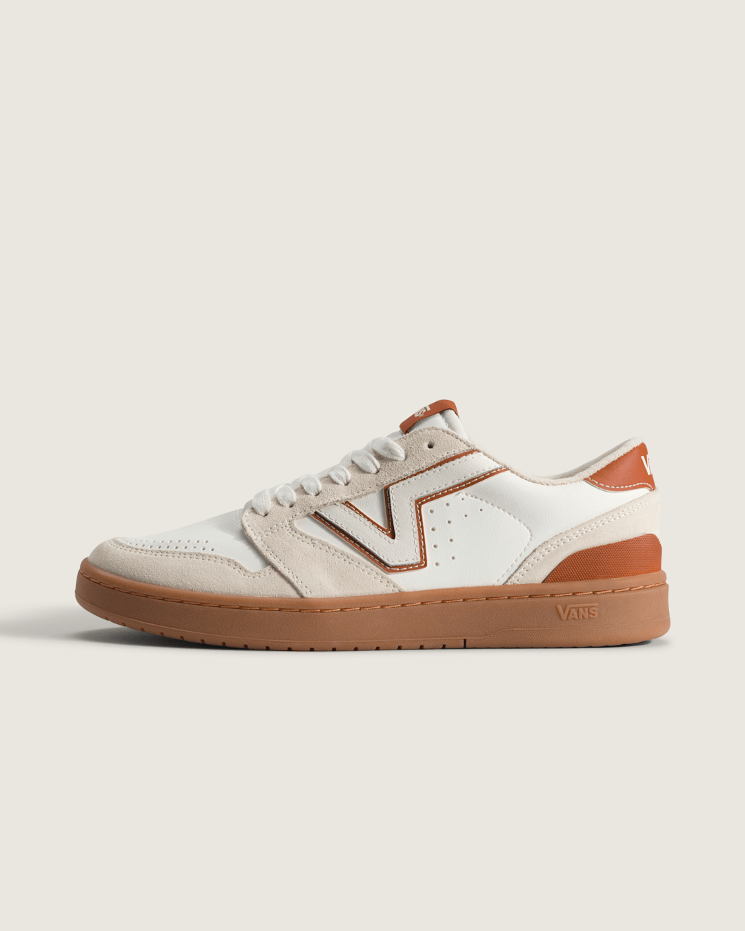Men Vans Lowland 2.0 Shoe in Gum Marshmallow White