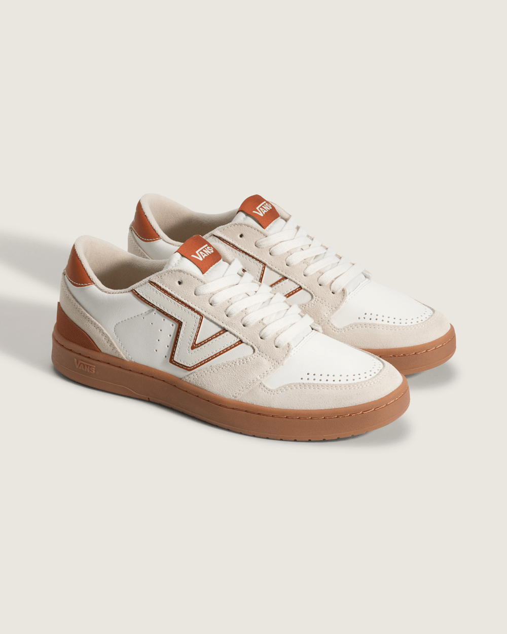 Men Vans Lowland 2.0 Shoe in Gum Marshmallow White