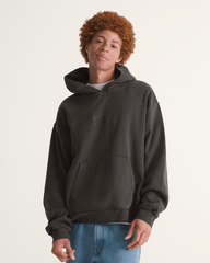 Men Vans Premium Pullover Hoodie in Faded Black