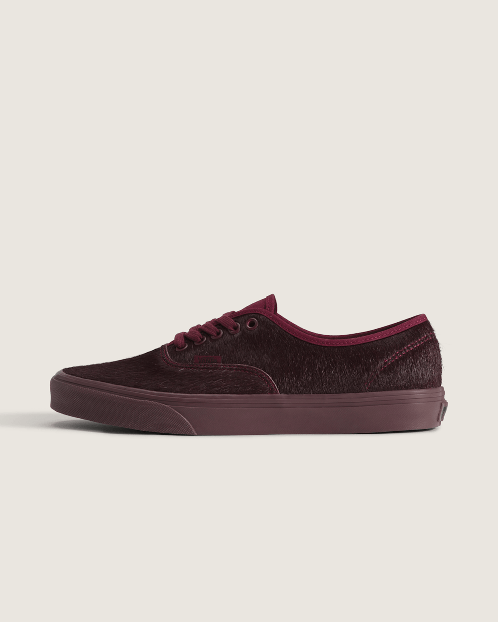 Men Vans Authentic Shoe in Port Red