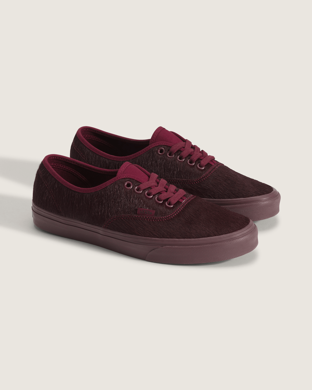 Men Vans Authentic Shoe in Port Red