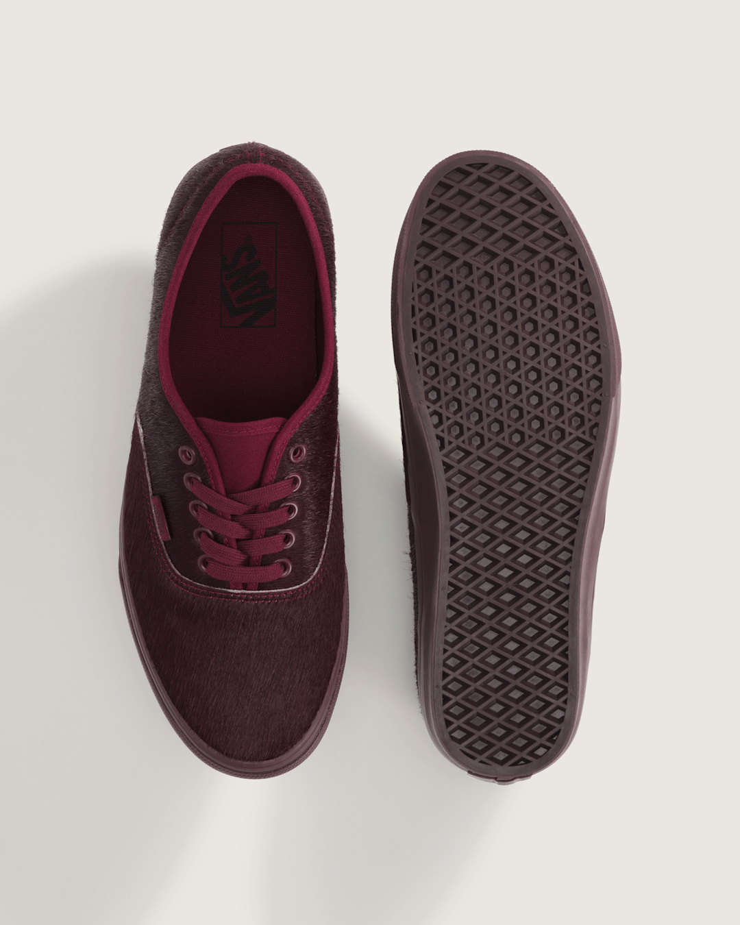 Men Vans Authentic Shoe in Port Red
