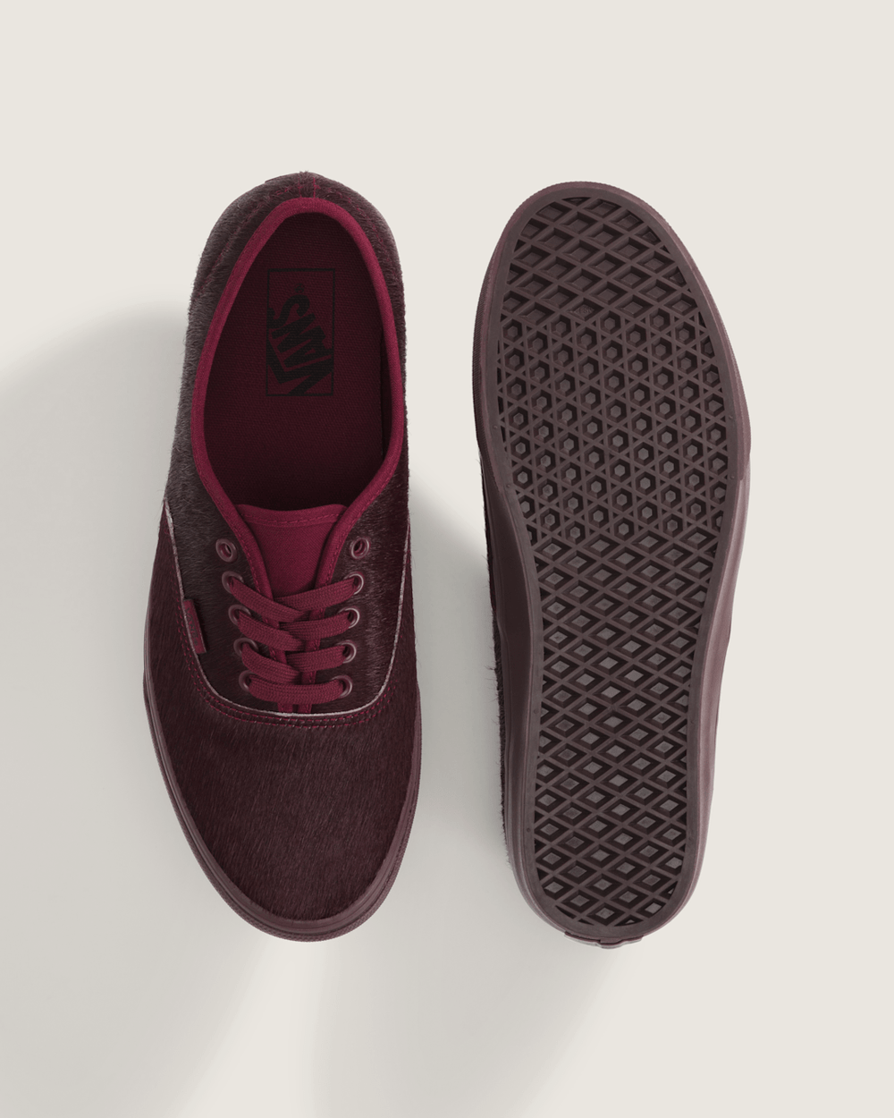 Men Vans Authentic Shoe in Port Red