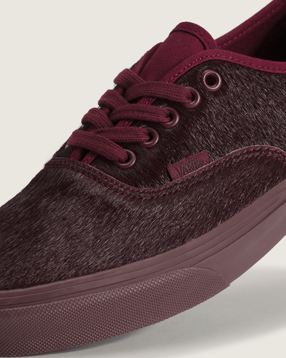 Men Vans Authentic Shoe in Port Red