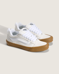 Men Vans Knu Skool Shoe in Blanc De Blanc White