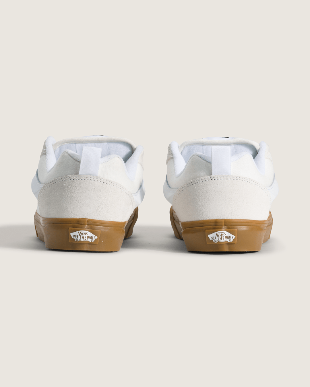 Men Vans Knu Skool Shoe in Blanc De Blanc White