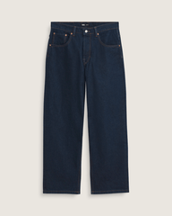 Men Vans Premium Check-5 Loose Denim Pants in Dark Rinse Blue