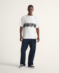 Men Vans Premium Check-5 Loose Denim Pants in Dark Rinse Blue