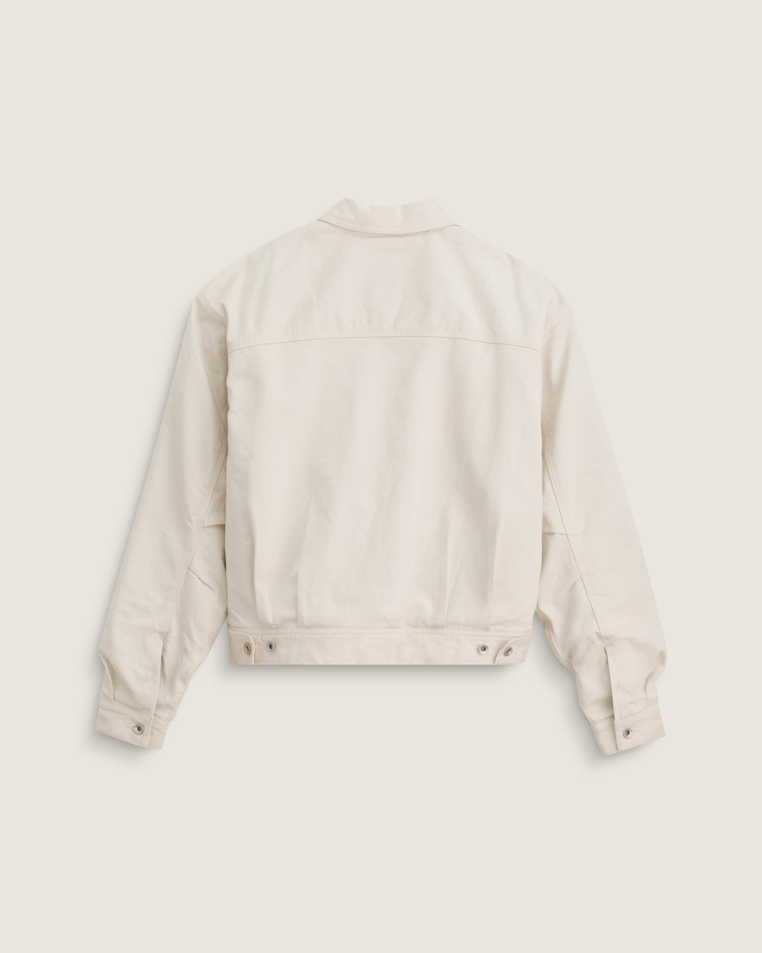 Men Vans Premium Denim Station Jacket in Natural Seed Beige