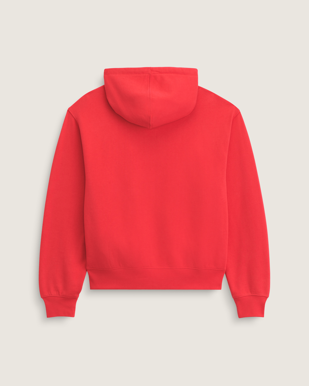 Men Vans Stretch Logo Pullover Hoodie in Crimson Haze Red