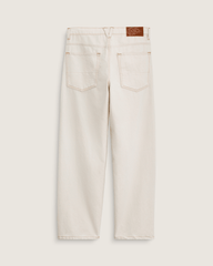 Men Vans Premium Check-5 Loose Denim Pants in Natural Seed Beige