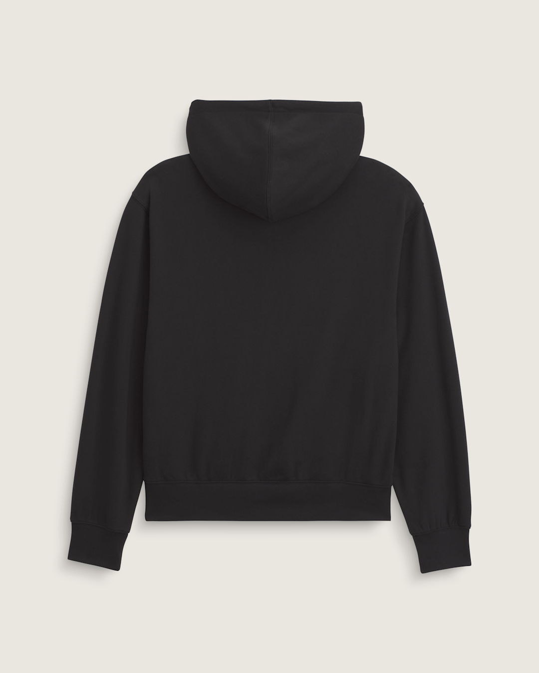 Men Vans Stretch Logo Zip Hoodie in Black / White