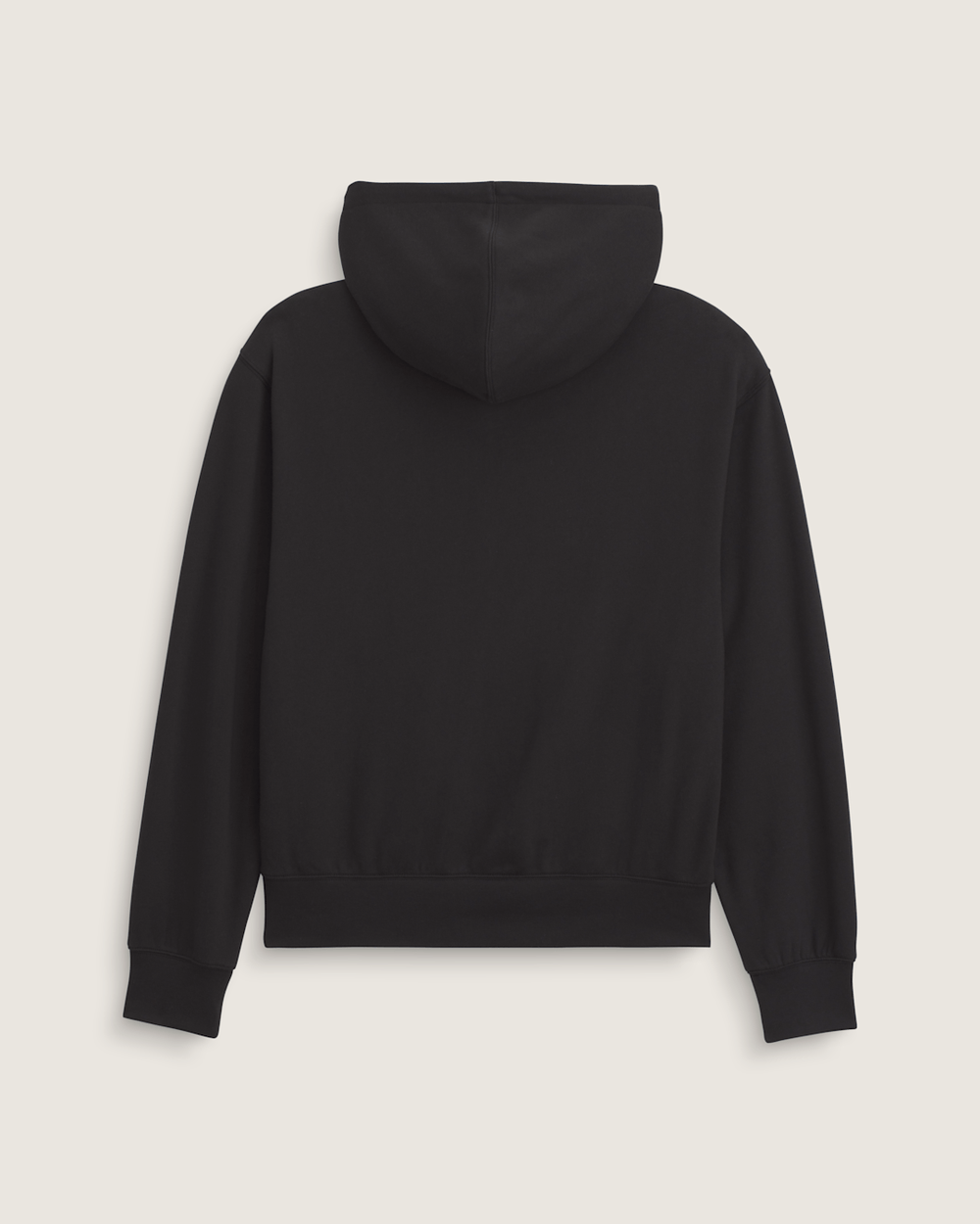 Men Vans Stretch Logo Zip Hoodie in Black / White